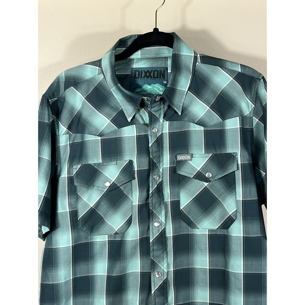DIXXON FLANNEL CO. BOZEMAN BAMBOO SHORT SLEEVE Snap Button Mens Medium (Q)